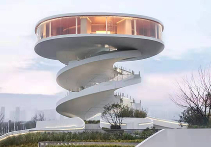 西晶石装饰“鸟屿浮云”南昌超级地标